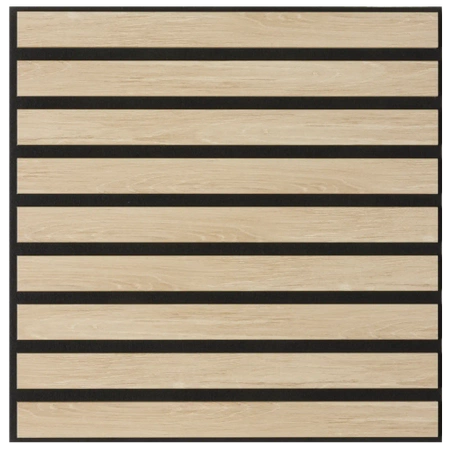 Panele akustyczne dekoracyjne ścienne lamele 50x50cm dąb (4 sztuki) PA002-050-050-DAB
