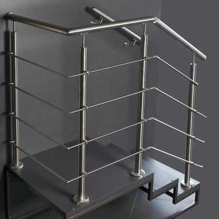 Słupek balustrady stal nierdzewna wysoki 96cm 4 śruby PR704-0-096-INX