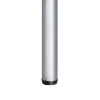 Noga meblowa 82cm stalowa regulowana odlew górne mocowanie kolor aluminium okrągła AC282-E-820-ALU