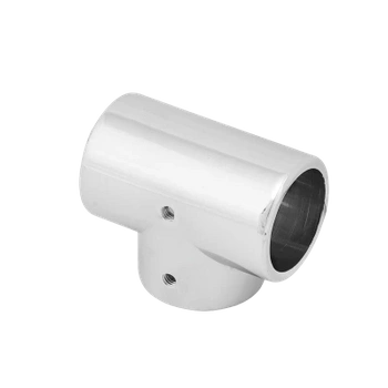 Łącznik trzykierunkowy meblowy do drążka Ø32 chrom AC983-A-CHR