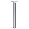 Noga meblowa 71cm stalowa regulowana odlew górne mocowanie kolor aluminium okrągła AC282-D-710-ALU