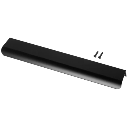 Uchwyt meblowy krawędziowy28cm czarny AU628-0-256-CZA