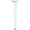 Noga meblowa 82cm stalowa regulowana odlew górne mocowanie biała okrągła AC282-E-820-BIA