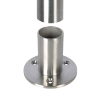 Mocowanie słupka balustrady Ø42.4 H=70 stal nierdzewna Prevent  PR746-0-INX