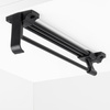 Wieszak wysuwany 30cm na ubrania do szafy czarny AC221-E-CZA