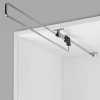 Wieszak wysuwany pojedynczy 35cm na ubrania do szafy chrom AC221-B-CHR