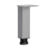 Nóżka meblowa 15cm aluminiowa regulowana ALU kwadratowa AC253-B-ALU