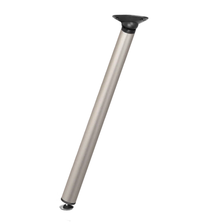 Noga meblowa stołowa składana 71,5cm stalowa satyna okrągła AC262-A-710-SAT