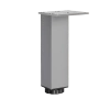 Nóżka meblowa 15cm aluminiowa regulowana ALU kwadratowa AC253-B-ALU