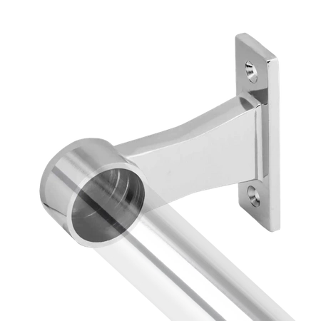Uchwyt dystansowy końcowy meblowy do drążka Ø25 chrom AC999-0-CHR