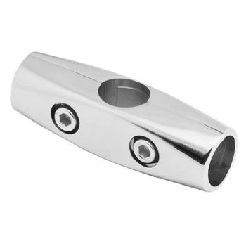 Złącze dwuramienne proste do drążka Ø25 chrom TR578-0-CHR