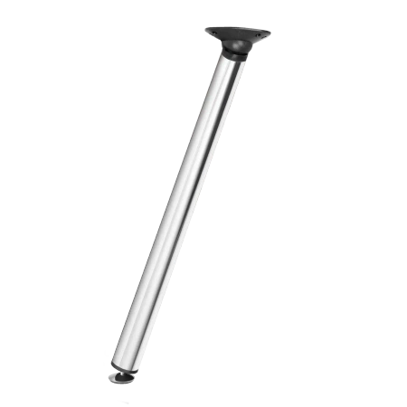 Noga meblowa stołowa składana 71,5cm stalowa chrom okrągła AC262-A-710-CHR