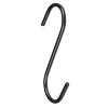 Wieszak haczyk czarny na drążek 25mm AC506-0-CZA