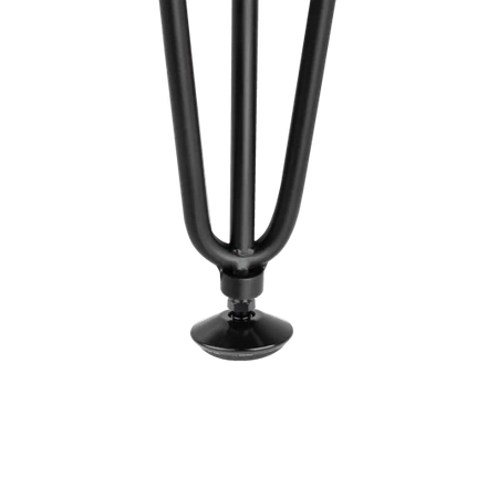 Nóżka meblowa 44cm stalowa regulowana potrójna loft czarna AC289-F-CZA