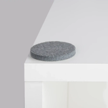 Podkładki filcowe samoprzylepne szare okrągłe Ø45mm 6szt PREMIUM PF001-0-045-SZA