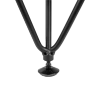 Nóżka meblowa 14cm stalowa regulowana potrójna loft czarna AC289-D-CZA