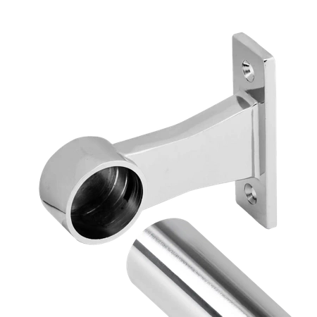 Uchwyt dystansowy końcowy meblowy do drążka Ø25 chrom AC999-0-CHR