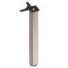 Noga meblowa gruba stołowa kwadratowa 60x60 82cm górne mocowanie INOX AC282-P-820-INX