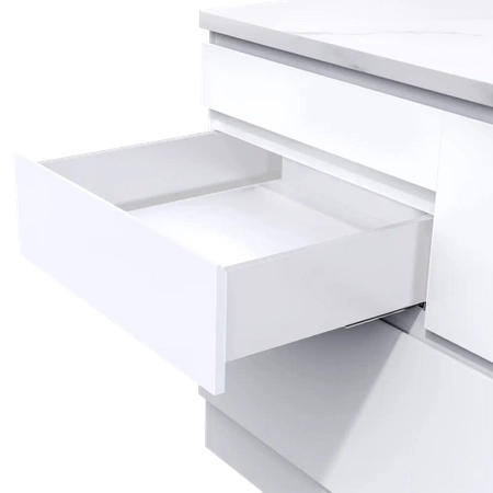 Szuflada SLIM, L=450, H=116, biała 40kg SB116-0-450-BIA