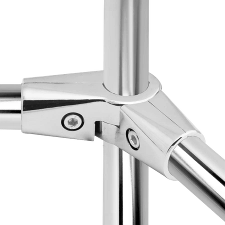 Złącze dwuramienne drążka Ø25 chrom TR561-0-CHR