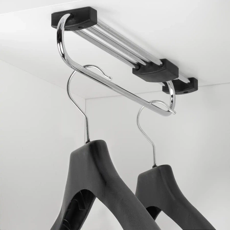 Wieszak wysuwany 33cm na ubrania do szafy chrom AC221-U-CHR