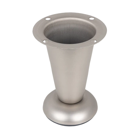 Nóżka meblowa 10cm stalowa stożkowa satynowa AC292-0-SAT