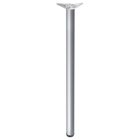 Noga meblowa 110cm stalowa regulowana odlew górne mocowanie kolor aluminium okrągła AC282-F-1100-ALU