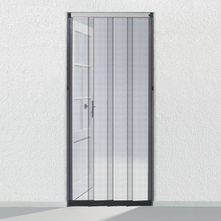 Moskitiera lamelowa na drzwi STANDARD 95x235cm szara