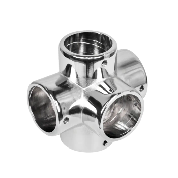 Narożnik pięciokierunkowy Ø25 chrom AC987-0-CHR