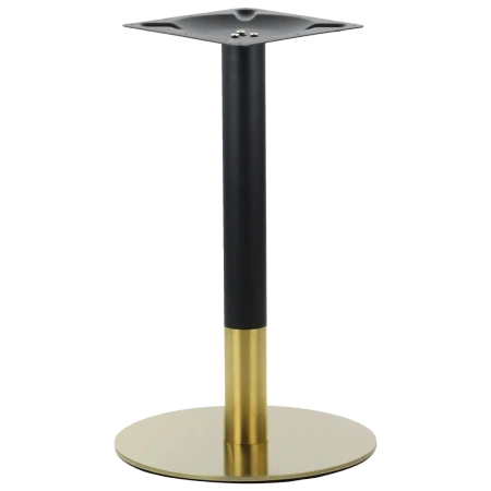 Podstawa stołu SLSH-3001-72-45-ZLO-CZA okrągła wysokość 72cm, podstawa 45cm kolor złoty-czarny