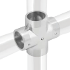 Narożnik czterokierunkowy Ø25 chrom AC985-0-CHR