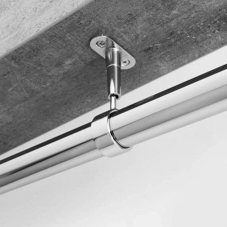 Uchwyt dystansowy Ø25 przelotowy  regulowany chrom AC936-0-CHR