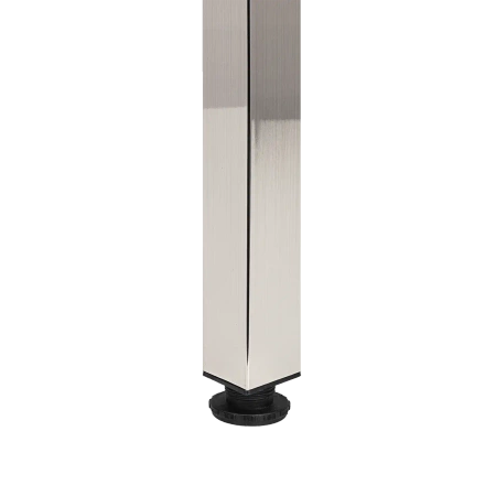Noga meblowa stołowa kwadratowa 50x50 71cm górne mocowanie INOX AC282-K-710-INX
