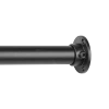 Drążek meblowy okrągły 25mm zestaw z mocowaniami A, L=100 cm, czarny AC500-510-A-100-CZA