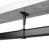 Drążek meblowy owalny 30x15 Gr. 0,7 L-150 czarny AC902-A-150-CZA