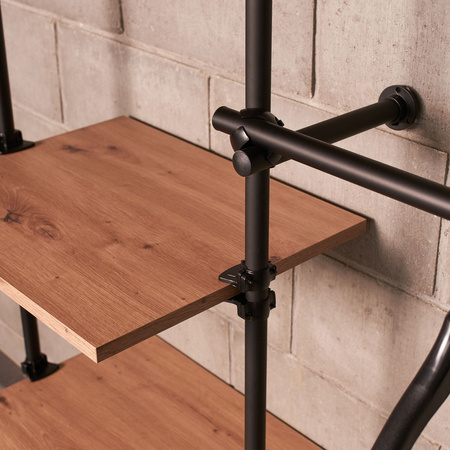 Złącze trzykierunkowe prawe Ø25 czarne TR502-P-CZA