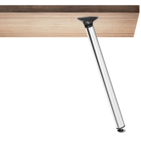 Noga meblowa stołowa składana 71,5cm stalowa chrom okrągła AC262-A-710-CHR