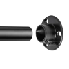 Drążek meblowy okrągły 16mm zestaw z mocowaniami 0, L=140 cm, czarny AC300-310-0-140-CZA