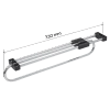 Wieszak wysuwany 33cm na ubrania do szafy chrom AC221-U-CHR