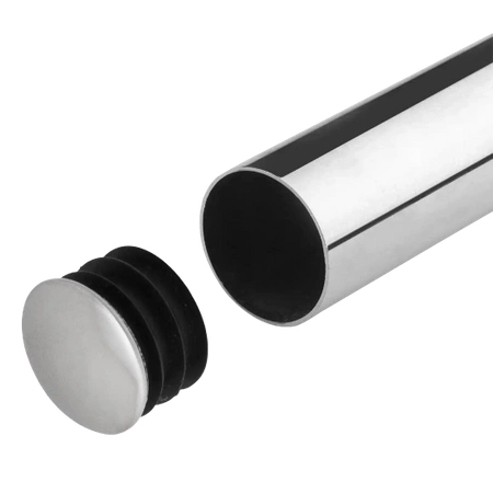 Zaślepka płaska do drążka Ø25 chrom zestaw 2szt AC507-A-2-CHR 