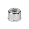 Wkładka z gwintem M-8 (metal)  do drążka Ø25 chrom do montażu stopek, kółek i półek  AC511-F-CHR