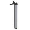 Noga meblowa stołowa kwadratowa 50x50 82cm górne mocowanie aluminium AC282-L-820-ALU