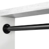 Drążek meblowy okrągły 25mm zestaw z mocowaniami A, L=100 cm, czarny AC500-510-A-100-CZA