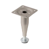 Nóżka meblowa 10cm regulowana stalowa stożkowa satynowa AC270-C-SAT