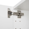 Zawias meblowy nakładany 1szt z prowadnikiem wpinanym H=0, regulacja wielopłaszczyznowa oraz tempa domyku 4D, cichy domyk  AZ514-D