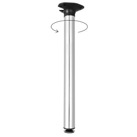 Noga meblowa stołowa składana 71,5cm stalowa chrom okrągła AC262-A-710-CHR