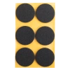 Podkładki filcowe samoprzylepne czarne okrągłe Ø45mm 6szt PREMIUM PF001-0-045-CZA