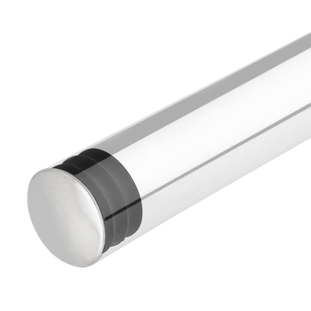 Zaślepka płaska do drążka Ø25 chrom zestaw 2szt AC507-A-2-CHR 