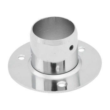 Końcówka  rozeta wysoka mocująca drążek Ø25 chrom AC510-D-CHR stal