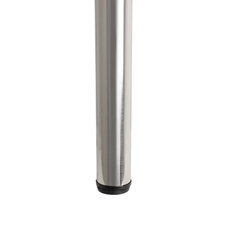 Noga meblowa 71cm stalowa regulowana odlew górne mocowanie INOX okrągła AC282-D-710-INX